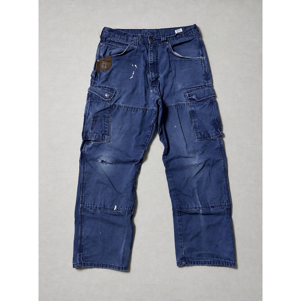 Wrangler Riggs Workwear Cargo Pants Men 35x32 Purple  Ripstop Utility Work Pants
